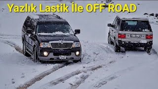 Range Rover P38 vs Lincoln Navigator Snow Off Road Test  Yaz Lastiği [upl. by Nyltiak190]