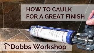 How to Caulk Tile for a Great Finish [upl. by Fulmer]