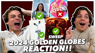 2024 Golden Globe Winners REACTION [upl. by Kirsch]