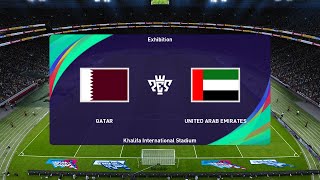 Qatar vs United Arab Emirates 13012023 Gulf Cup PES 2021 [upl. by Drageruaeb743]