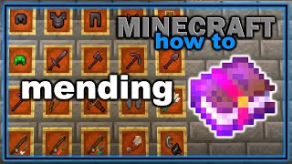 How to Get and Use Mending Enchantment in Minecraft  Easy Minecraft Tutorial [upl. by Jorry]