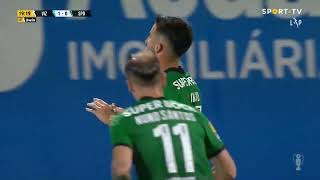 Golo Gonçalo Inácio FC Vizela 11 Sporting  Liga Portugal bwin  SPORT TV [upl. by Ribble]