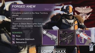 Destiny 2 Forged Anew Quest Loot And Curated Rolls [upl. by Eiryt]