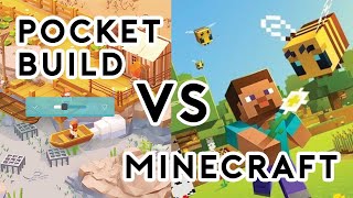 I compared Minecraft amp Pocket Build [upl. by Tnilf]