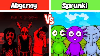 Incredibox ABGERNY but SPRUNKI  Horror Versions VS Normal New Mod [upl. by Ahsinnor]