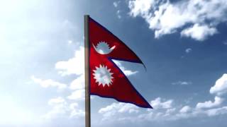 National anthem with Nepalese flag [upl. by Ahseiyt]