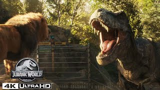 The Top T rex Moments in 4K HDR  Jurassic World [upl. by Radbourne121]