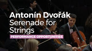 Antonín Dvořák Serenade For Strings in E major Op22 complete  RNCM String Ensemble [upl. by Ahtram]