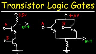 Transistor Logic Gates  NAND AND OR NOR [upl. by Tamer]