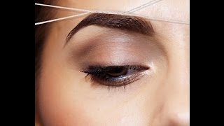 Tuto sourcils L épilation au fil FACILE [upl. by Cesya]