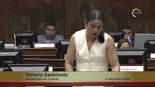 Asambleísta Victoria Desintonio  Sesión 989  ReformaCOOTAD II Intervención [upl. by Maxama]