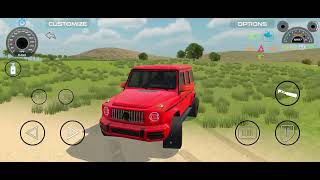 g wagon wheel 🛞 modified with read colour and self drive in India vehicle 3D games viralvideo [upl. by Eaned]