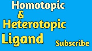 HOMOTOPIC AND HETEROTOPIC LIGAND [upl. by Nylave]