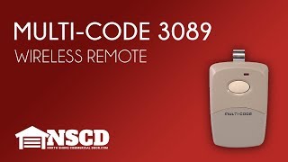 Multi Code 3089 Transmitter Remote [upl. by Ozzy921]