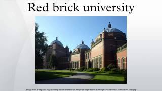 Red brick university [upl. by Salchunas]