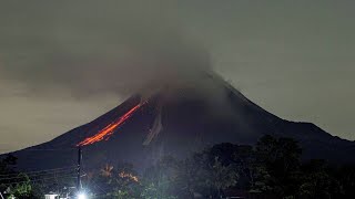 Indonesian volcano Mount Merapi erupts on island of Java [upl. by Busiek]