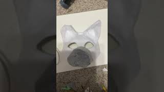 Make a marble fox mask with a semiinexperienced maker Part 2 [upl. by Sert]