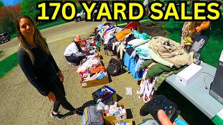 WE WENT TO THE LARGEST COMMUNITY YARD SALE [upl. by Naleek104]