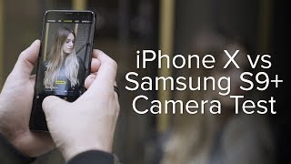 iPhone X vs Samsung Galaxy S9 Camera Test [upl. by Yanal]