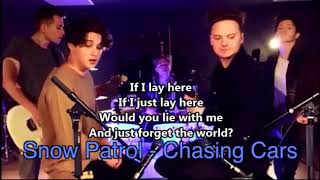 Ed Sheeran Shape Of You SING OFF Conor Maynard vs The Vamps Lyrics on screen [upl. by Suzanne]