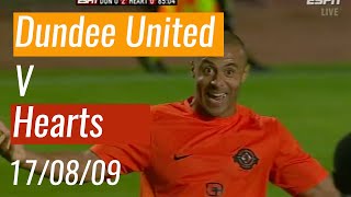 Dundee United v Hearts  170809  SPL [upl. by Murtha815]