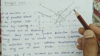 Braggs Law  Diffraction of XRays by Crystals BSC Physics [upl. by Ayiram]