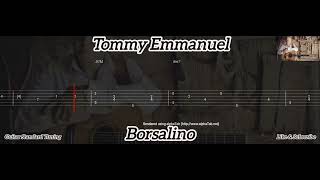 Tommy Emmanuel  Borsalino  Tab Guitar [upl. by Llezom]