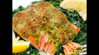 Parmesan Crusted Salmon shorts cheflorious [upl. by Gretta]