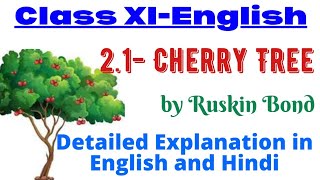 Class XIEnglish 21 Cherry Tree Detailed Explanation in Hindi and English [upl. by Naiviv999]