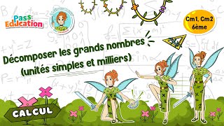 Décomposer les grands nombres  Cm1 Cm2 6ème  Fée des Maths Leçon Exercices Evaluations [upl. by Josephson931]