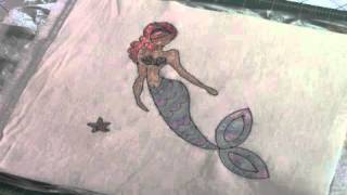 Coloring with Watercolor Pencils on Fabric [upl. by Sauveur34]