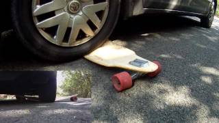 Swagger Wagon vs longboard skateboard will it snap [upl. by Nolyarb]