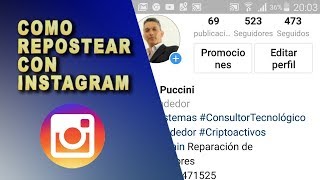 Cómo compartir o repostear fotos y videos en Instagram [upl. by Noraa80]