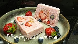 Thermomix® TM5 ErdbeerParfait mit RhabarberSwirl [upl. by Wally]