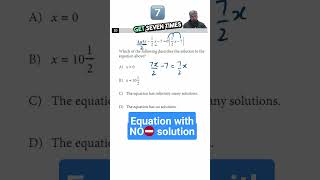 Dealing with System with NO Solutions maths mathematics psat [upl. by Erlewine]