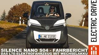 Silence Nano S04  DAS L7e Elektrofahrzeug 80 kmh mit Wechselakku im ersten Test  Electric Drive [upl. by Bolanger]