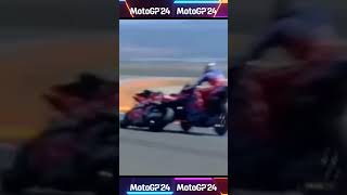 quotTragic Collision Francesco Bagnaia amp Alex Marquezs Fatal Crash at Aragon GP 2024quot😱😱 [upl. by Cuttie]