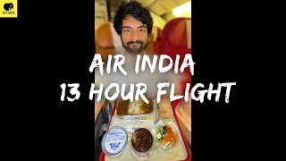 Air India’s 13 Hour Flight Food Boeing 777 From NYC to Delhi 🍽️✈️ [upl. by Enneite718]