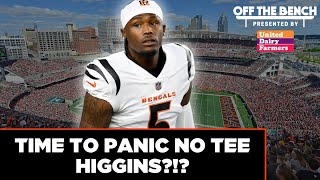 No Tee Higgins vs Chiefs The Cincinnati Bengals Panic Meter  Off the Bench 091024 [upl. by Ilse]