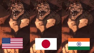 Yujiro hanma evil Laugh 🇺🇲vs🇯🇵vs🇮🇳  USA vs Japanese vs India Netflix Yujiro Laugh In Hindi🔥anime [upl. by Adnalu]