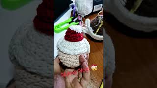 Esferas navideñas crochet tejido handmade cordontejido cordon tricotin knitting tejidoamano [upl. by Assirrec]