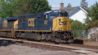 CSX SD70MAC Chase up BNSFs Hinckley Subdivision [upl. by Anton]