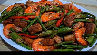 GINISANG SITAW WITH HIPONGULAY GUISADO TUFO WITH SHRIMP [upl. by Rimidalb]