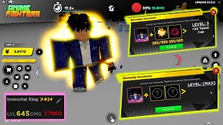 20 Talent Cap 645Level Max Heavenly Ascension Max Talent quotSUNG JONquot Anime Fighters Simulator [upl. by Sjoberg420]