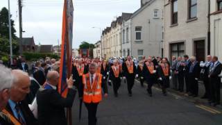 Magheramorne Silver Band and Larne Orange District officers [upl. by Erasme657]