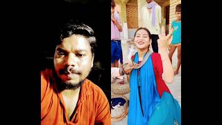 🥵Mera Bhola dam dam baje song 🌹shivaniofficial shivanikumari321official funny comedy ytshorts [upl. by Anilys455]