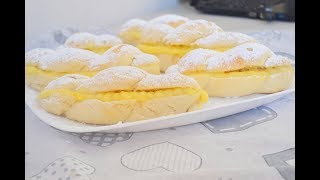 TRECCE SOFFICI CON CREMA PASTICCERA  FACILI  Maria Grazia [upl. by Enailuj]