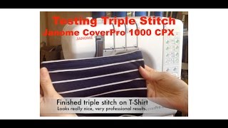 How to end a coverstitch Janome Coverpro 1000CPX [upl. by Ellie]