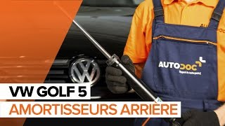 Comment remplacer des amortisseurs arrière sur une VW GOLF 5 TUTORIEL  AUTODOC [upl. by Timmi]