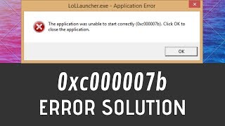 How To Fix 0xc00007b0xc000007b Error In Windows 1087  Application Was Unable To Start Correctly [upl. by Adnohsed]